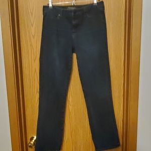 Liverpool dark wash straight leg jeans